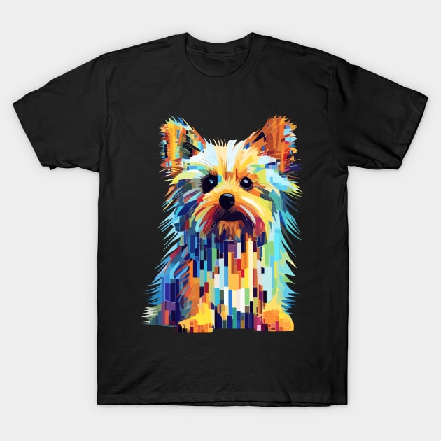 Yorkshire Terrier Dog Pet World Animal Lover Furry Friend Abstract T-Shirt by Cubebox